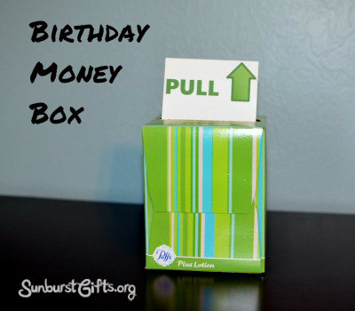 birthday money box