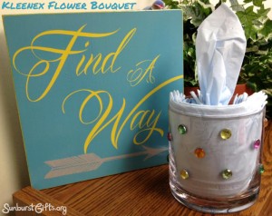 Kleenex.flower.bouquet.gift.idea.sunburst.gifts