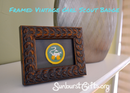 Throwback Thursday | Framed Vintage Girl Scout Badge