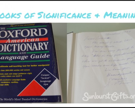 Personalized Books of Significance and Meaning