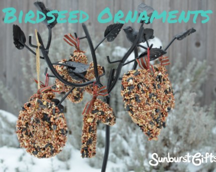 Birdseed Ornaments for Bird Lovers Gift Idea