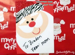 Christmas Card Gift Tag Gift Idea