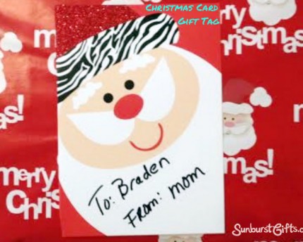 Christmas Card Gift Tag Gift Idea