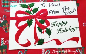 Christmas Card Gift Tag Gift Idea