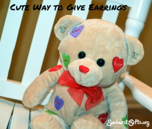 cute way to give earrings gift idea