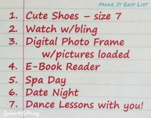 Make it Easy List Gift Idea