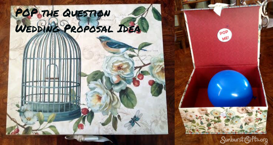 POP the Question Wedding Proposal Idea