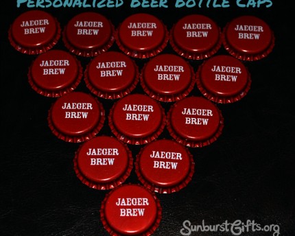 home brewer personalized beer bottle caps gift idea