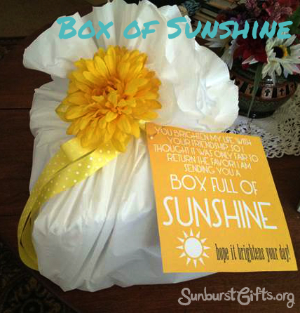Box of Sunshine Get Well Gift Idea