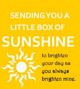 Box of Sunshine Gift Tag