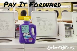 laundry detergent in laundromat