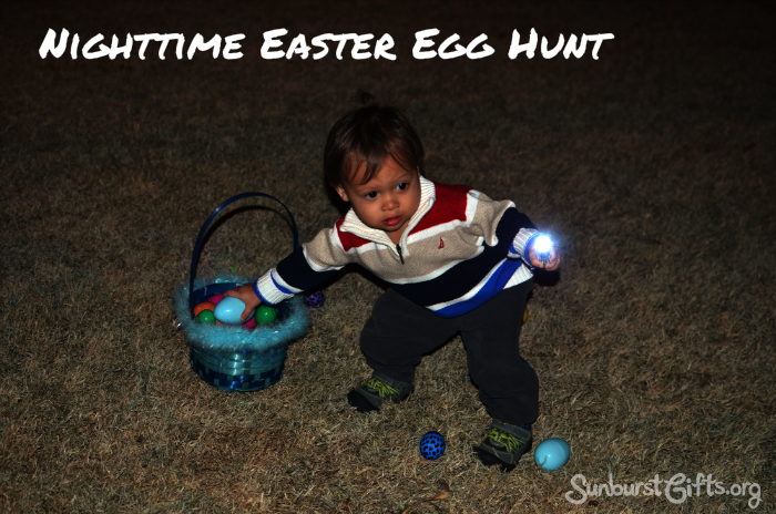 Nighttime Easter Egg Hunt With Flashlights