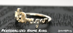 personalized name ring