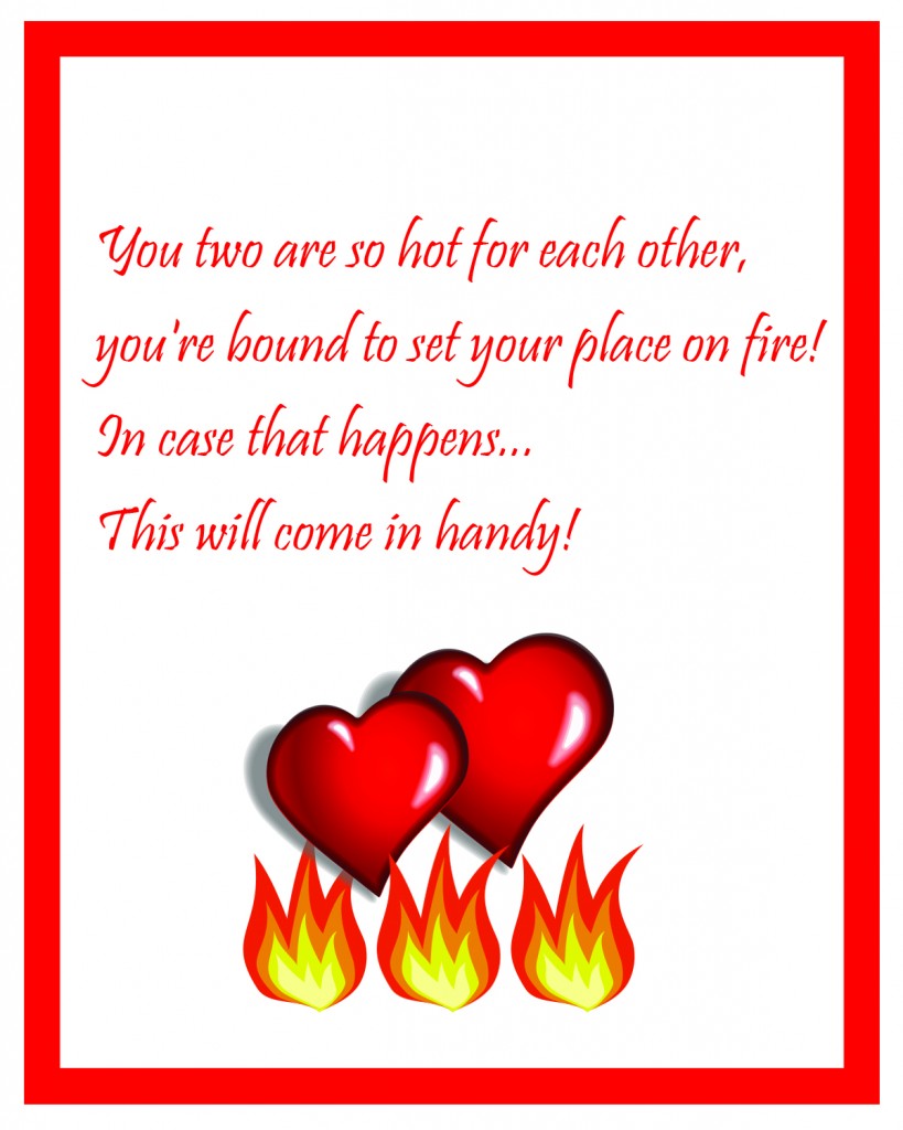 Fire Extinguisher Makes Unique Wedding or Housewarming Gift