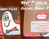 pizza gift card taped inside pizza box