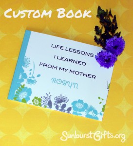 life lessons learned from mother custom book