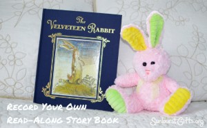 The Velveteen Rabbit book and a stuffed bunny