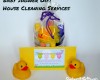 house cleaning gift certificate with baby bath time gift set