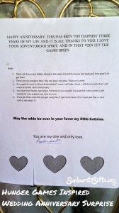 typed up letter taped to front door of house