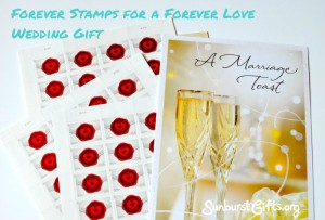 forever stamps with wedding card