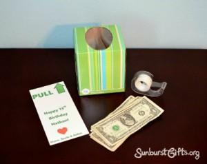 items needed to create birthday money box