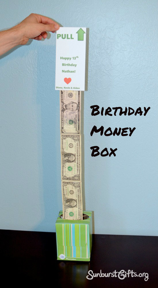 birthday money box
