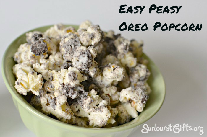 Easy Peasy Oreo Popcorn Recipe | Edible Gift