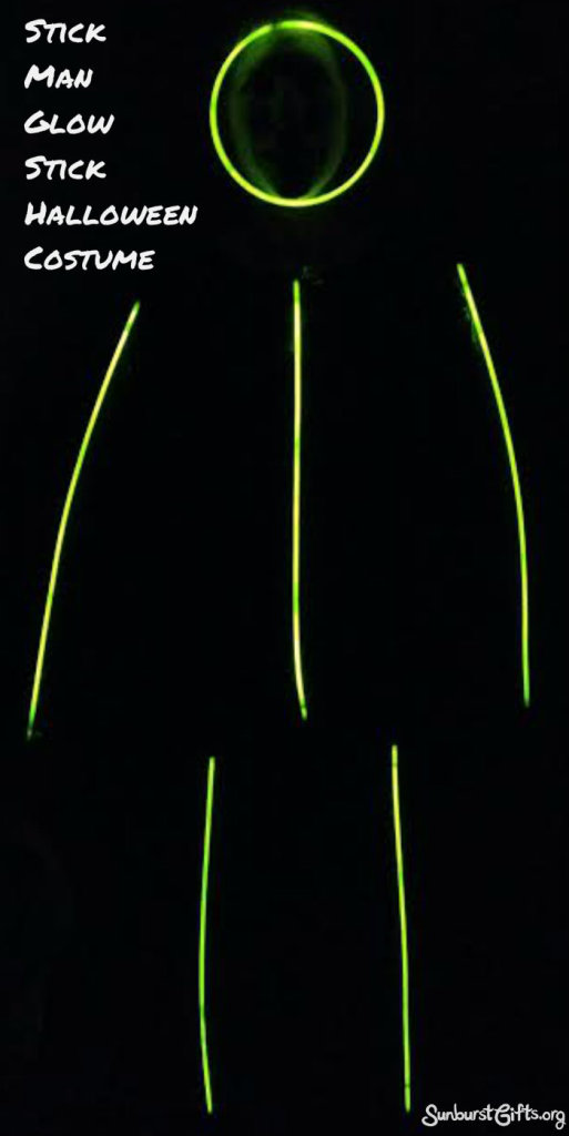 GlowintheDark Stick Man Halloween Costume Thoughtful Gifts