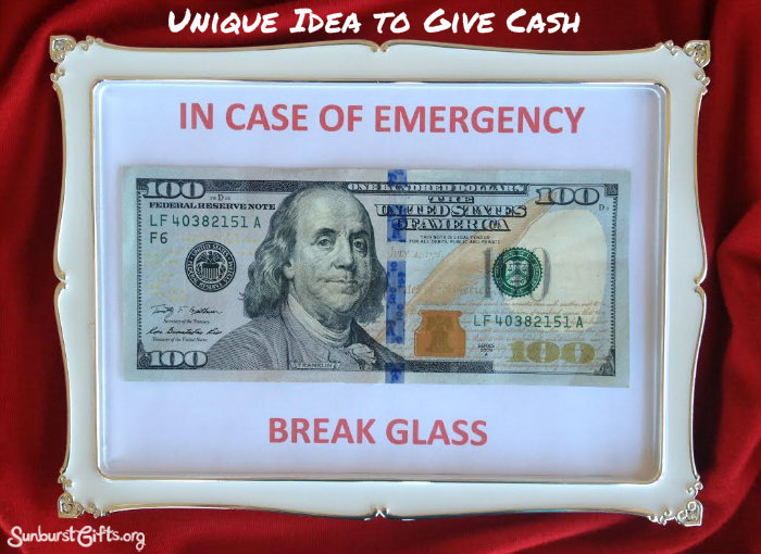 In Case of Emergency Break Glass Money Gift