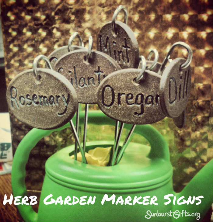 Herb Garden Marker Signs Thoughtful Gifts Sunburst