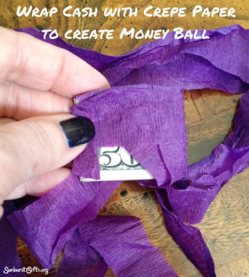 crepe-paper-wrap-money-ball-surprise-thoughtful-gift-idea