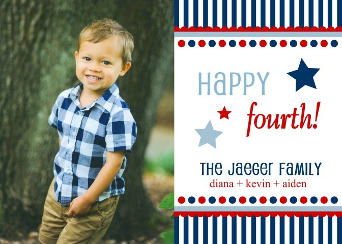 Happy 4th of July Photo Greeting Cards