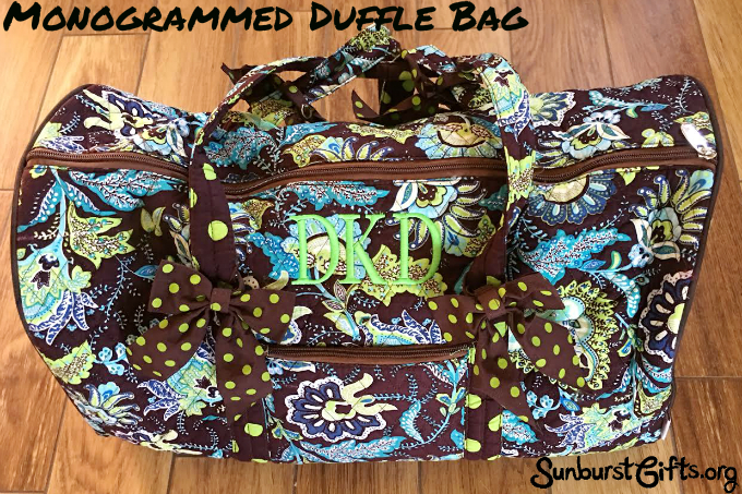 Monogrammed Duffle Travel Bag
