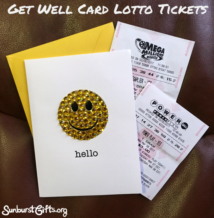 Lotto Ticket Get Well Card