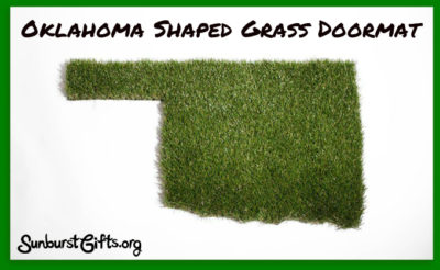 oklahoma-shaped-grass-door-mat-thoughtful-gift-idea