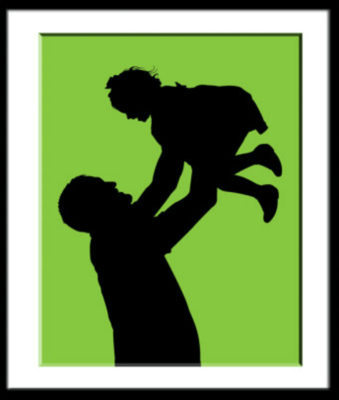 silhouette-dad-daughter-thoughtful-gift-idea