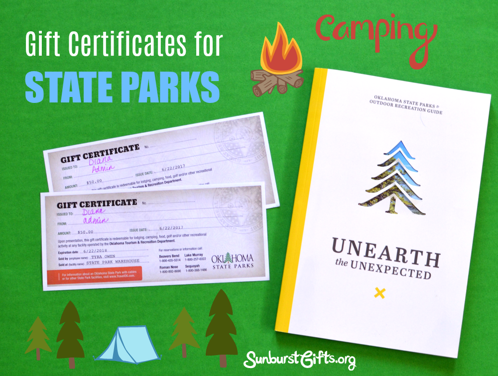 State Parks Gift Certificates for Outdoor Enthusiasts