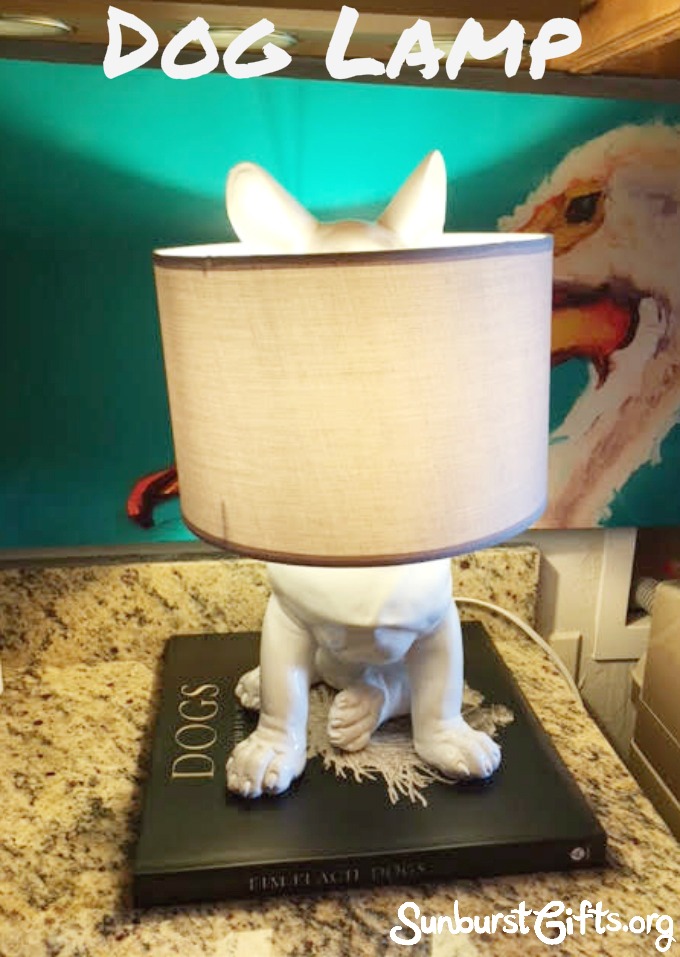 Peek-A-Boo Dog Lamp | Animal Lover Gift