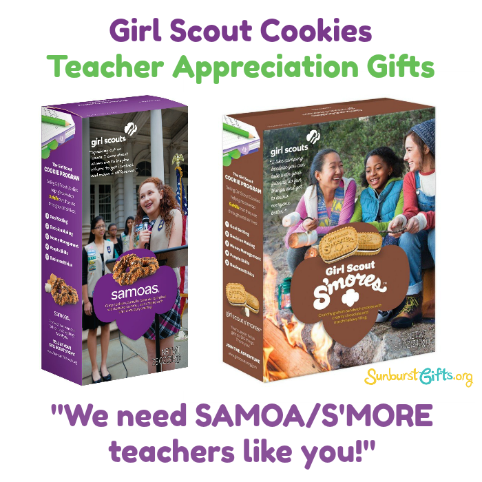 Samoas and S’mores Girl Scout Cookies | Teacher Gift
