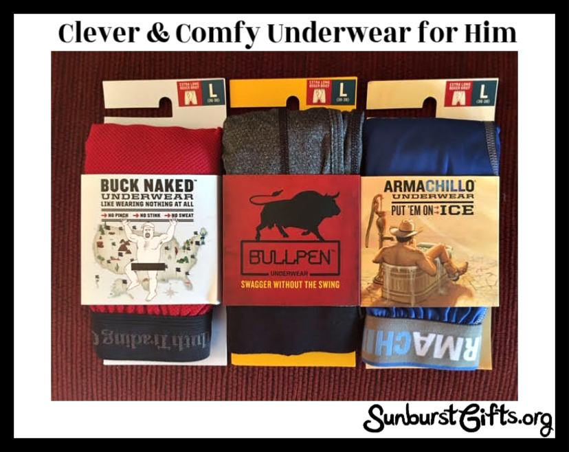 Clever & Comfy Men's Underwear for Valentine's Day - Thoughtful Gifts, Sunburst GiftsThoughtful Gifts